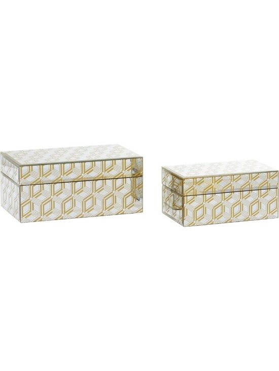 Other - Glam Jewelry Organizer & Trinket Box Set for Ladies - Elegant Home Decor, Gold